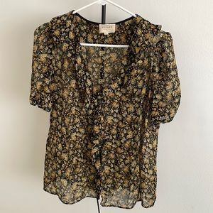 Size 34 floral Sezane blouse